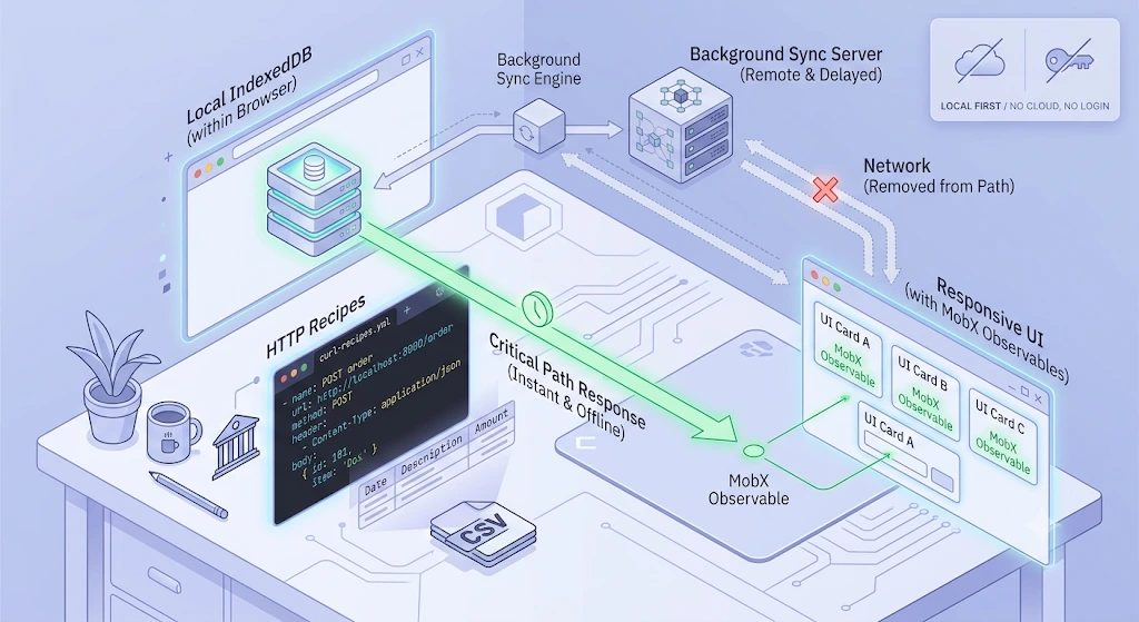 Linear의 local-first 아키텍처: 브라우저 내 DB와 동기화 엔진이 네트워크 지연을 UI에서 제거하는 구조